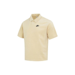 &bdquo;Nike&ldquo; vienspalviai laisvalaikio kvėpuojantys trumpomis rankovėmis polo mar&scaron;kinėliai vyrams, geltoni, DX0740-783 L