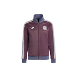 Adidas Originals Beckenbauer Track Top Ispanija Futbolas Laisvalaikio kultūrinė striukė Vyri&scaron;ki vir&scaron;ūnės bordo spalvos IU2136 XL