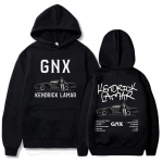GNX Albumų Spausdinimas Džemperiai Kendrick Lamar Reperis Roko Stilius Džemperiai Unisex Gatvės Drabužiai Ilgomis Rankovėmis Su Gaubtu Vyrams 3XL