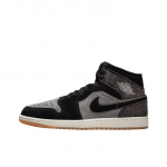 Air Jordan 1 Mid Juodi Džinsiniai Unisex Sportbačiai &Scaron;viesiai Dūminiai Pilki, Kreminiai, Gumos Padai HJ4363-001 42.5