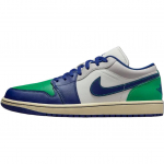 Air Jordan 1 Low GS reti vaiki&scaron;ki sportbačiai mėlyna burė stadiono žalia 553560-147 36