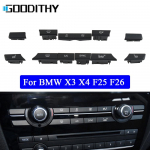 Automobilio prietaisų skydelio oro kondicionierius kintamosios srovės ventiliacijos garsumo valdymo mygtukų raktų dangtelių rinkinio keitimas, skirtas BMW X3 X4 F25 F26 Ventilation Button