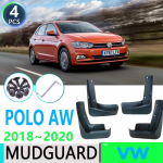 for Volkswagen VW Polo MK6 AW 2018  Front Rear Car Fender Mudguard Mud Flaps Guard Splash Flap Car Accessories