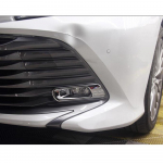Automobilio stiliaus kėbulo priekinio rūko žibinto lempos rėmas, antakių dangtelio apdaila, 2 vnt., skirta Toyota Camry XV70 2018 2022 m. ABS Plasticciz
