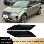 Juodas dengtas sidabru variklio dangčio oro angozė 2020 m. Land Rover Range Rover Evoque (LR114468 LR114465) Left Side