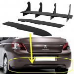 Galinis spoileris 2013&ndash;2017 m. Peugeot 301 sedano automobiliui - I&scaron;orės automobilio aksesuaras juoda