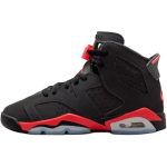 Air Jordan 6 Retro GS Reverse Infrared Pardavėjo Vaikų Sportbačiai Juodi &Scaron;viesiai Raudoni IQ1275-001 35.5