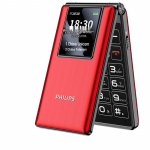 Philips V39 4G atverčiamas telefonas senjorams (CN versija) 2.8 inch kini&scaron;ka raudona spalva