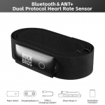 ROCKBROS H828 &Scaron;irdies ritmo jutiklis Bluetooth 4.0 ANT+ Atnaujintas 50 val. baterijos veikimo laikas Atsparus vandeniui Skirtas Garmin Wahoo GPSPORT Dviračio kompiuteriui HRM828 beige