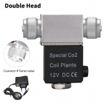 Solenoidinis vožtuvas akvariumo CO2 sistemos reguliatoriui DC 12V i&scaron;vesties jungtis M10*1 i&scaron;orinė sriegis triuk&scaron;minga žemos temperatūros versija