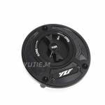 Tinka Yamaha YZF R3 R25 R6 R1 R125 serijos motociklams CNC kuro bako dangtelis benzino dangtelis (galima rinktis i&scaron; kelių spalvų) juoda