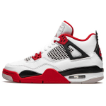 Jordan 4 Retro Fire Red 2020 GS 408452-160 35.5 white