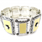 Les Tr&eacute;sors De Lily [E6644] - Bracelet Cr&eacute;ateur 'Oxana' Blanc Ivoire balta