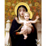 Madonna deimantiniai siuvinėjimo galvosūkiai Deimantiniai paveikslai Kalnų kri&scaron;tolas Siuvinėjimas kryželiu 20X30CM
