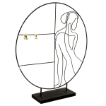 Les Tr&eacute;sors De Lily [A3704] - Porte-photo cr&eacute;ateur 'Arty' noir - 50 cm (silhouette femme)