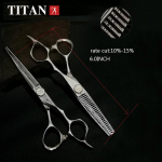 TITAN HIRLD Žirklės Profesionalios Kirpyklos Žirklės Pjovimas Kirpykla Kirpyklos Įrankis 440C Nerūdijantis plienas 6.0INCH