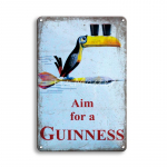 Guinness Corona Cocktail RUM Metalinė i&scaron;kaba Skardos i&scaron;kaba Vintažinės i&scaron;vaizdos namų baro dekoravimo priedai Sienų meno plakatai ir spaudiniai 20x30cm