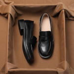 Britų retro stiliaus mink&scaron;tos odos laisvalaikio maži odiniai batai