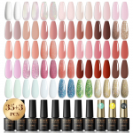ROSALIND 38 vnt. spalvotas pusiau nuolatinis UV gelinis nagų lako rinkinys su baziniu ir vir&scaron;utiniu sluoksniu Soak Off gelinio lako lakas Nail Art Design nagų gelinis lakas