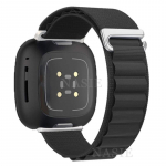 Nailono apyrankė skirta Fitbit Versa laikrodžio apyrankė Fitbit Versa 2 / Versa 3 / Versa 4 Apyrankė Alpine Loop Correa, skirta Fitbit Sense 2 Fitbit versa 3 juoda