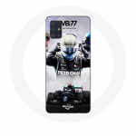 Coque pour Samsung Galaxy A71 Formule 1 Valtteri Bottas pilote de course F1 Noir