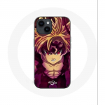 Coque - Maniacase - Iphone 14 Plus - Manga Seven Deadly Sins Demon - Souple - Noir