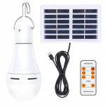 Saulės energija varoma LED lemputė vidaus lauko avarinė lemputė Ne&scaron;iojama naktinių turgų stovyklavimo &scaron;viesa 1 Pack balta