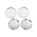 4 vnt. stebulės dangteliai 58 mm i&scaron;orinis skersmuo 56 mm vidinis skersmuo automobilio ratų centrinis stebulės dangteliai Lengvai montuojami universalūs padangų ratlankių dangteliai 4pcs sidabras