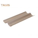 Baguetės kepimo forma, nelipni, banguota, perforuota bagetės kepimo skarda rauginiam itali&scaron;kam duonui S auksinė