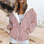 Su užtrauktuku užtraukiamas gobtuvas Moteri&scaron;ki megztiniai ilgomis rankovėmis Rudeniniai kostiumai Dideli gobtuvai Laisvalaikio mados striukės