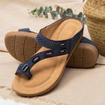 Moteri&scaron;ki sandalai Premium Ortopediniai moteri&scaron;ki batai Plok&scaron;čios &scaron;lepetės Vintažiniai neslystantys sandalai Moteri&scaron;ki &scaron;lepetės Moteri&scaron;ki batai Didelis dydis 44 35 mėlyna