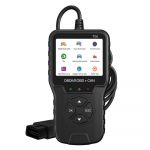 Patikrinkite variklio sistemos kodo skaitytuvą, akumuliatoriaus testerį, palaikymą keliomis kalbomis T06 automatinius priedus I&scaron;valykite / i&scaron;trinkite kodus OBD2 skaitytuvo automobilio diagnostikos įrankis Black