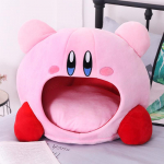 Anime Žaidimai Kirby Periferinė Pliu&scaron;inė Lėlė Juokinga Miego Pagalvė Mink&scaron;tas Augintinio Katės Lizdas Kawaii I&scaron;kam&scaron;a Žaislas Augintinio Gultas Dekora Miela Dovana Vaikams 50X45cm rožinė