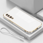 Prabangus kvadratinis dengtas dėklas Huawei P30 telefonui ELE-L29, ELE-L09, ELE-L04, atsparus smūgiams silikoninis galinis dangtelis, fundas For Huawei P30&Case & Strap