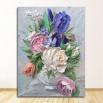 Wall art posters and flowers, wall paintings for living room decoration, art, Scandinavian home decor, abstract canvas painting 21*30cm No Frame