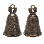 Kinijos mini skulptūra Pray Guanyin Buddha Bell &bdquo;Pasidaryk pats&ldquo; vėjo varpelio pakabuko dekoras 1pc
