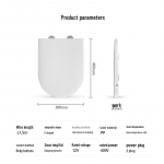Universalus &scaron;ildomas tualeto sėdynės uždangalas su naktine lempute ir i&scaron;maniu temperatūros valdymu