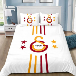 Galatasaray 3D spausdintas patalynės komplektas, futbolo klubo logotipas užvalkalas antklodei, pagalvių užvalkalai suaugusiems, mergaitei, berniukui, dovana, gimtadienio dovana 140x210cm