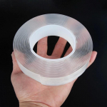 Power Tape Super Strong dvipusė juosta Itin stipri lipni neslystanti juosta vandeniui atspari skaidri juosta virtuvės vonios kambariui 1M*10mm