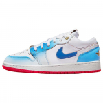Air Jordan 1 Low SE GS Mėlynas Gradientas Vaikams Sportbačiai Balti Game-Royal University-Blue FN8895-141 36