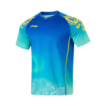 Li Ning stalo teniso serijos varžybų greitai džiūstantys antibakteriniai sportiniai mar&scaron;kinėliai Unisex vir&scaron;utiniai drabužiai AAYU199-3 M