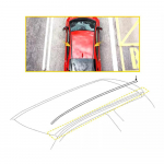 Insight 4 Durų Poros Naujas Juodas Stogo Apdailos Lipdukų Rinkinys 2016-2021 m. Honda Civic