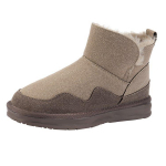 Sniego batai moterims žieminiai pliu&scaron;iniai stori neslidūs &scaron;ilti sniego medvilniniai batai plok&scaron;čiu padu su moteri&scaron;kais aulinukais Botas De Mujer žemi (1cm-3cm) 40