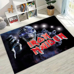 3D Geležinių Merginų Muzikos Grupės Meninis Kilimas-Takelis Miegamajam Svetainei Sofai Namų Durų Takelis Dekoras, Didelis Vaikams Neslystantis Grindų Takelis 70x100cm( 27x39in )