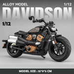 1/12 Harley Davidson Sportster S Motociklo Lydinio Modelis Metalo Liejimo Lenktyninio Motociklo Žaislas Vaikų Dovana Kolekcija Miniatiūrinis Automobilis juoda