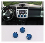 NIJIU Toyota FJ Cruiser Oro kondicionieriaus rankenėlė Modifikuota FJ Centrinio valdymo interjero dekoracija Cruiser Oro kondicionieriaus mygtukas Suderinamas (Mėlyna) One size mėlyna