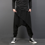 Fashion Plus Harem Laisvos elastinės auk&scaron;to juosmens ilgos kryžminės kelnės XL
