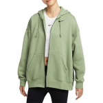 Nike su gobtuvu, ilgomis rankovėmis, fleece pamu&scaron;alo striukė DD5635-386 EU L &scaron;viesiai žalios spalvos