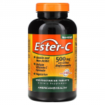 American Health, Ester-C, kuriame yra citrusinių bioflavonoidų, 500 mg, 450 daržovių tablečių