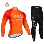 Ineos Grenadier Pro Team Tricuta Dviračių Vyri&scaron;kas 2022 Vyrų Dviračių Drabužiai Geliniai Drabužiai Striukė Bib Džersis Rinkinys Žieminis Vilnos Kostiumas L black